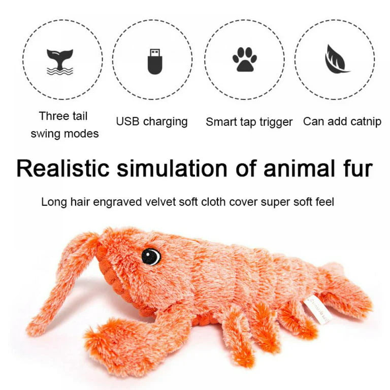 Electric Lobster Simulation Moving Cat Toy