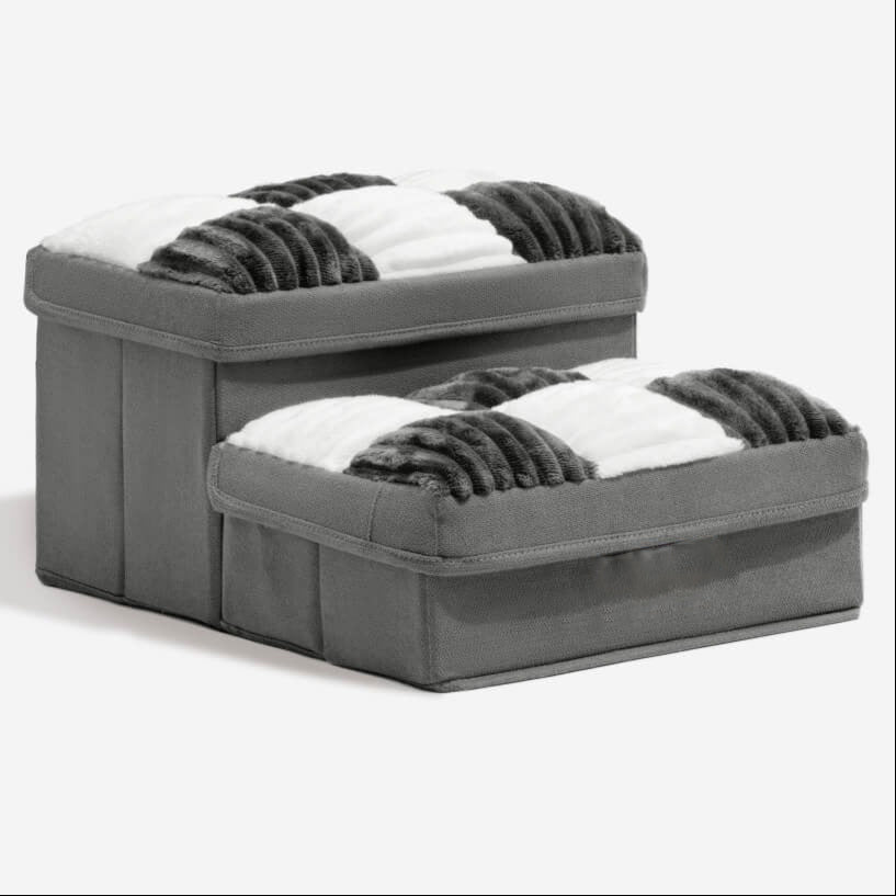 Foldable Dog Stairs with Hidden Storage (2 STEP)