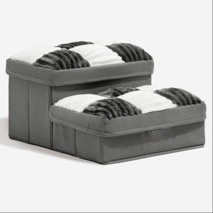 Foldable Dog Stairs with Hidden Storage (2 STEP)
