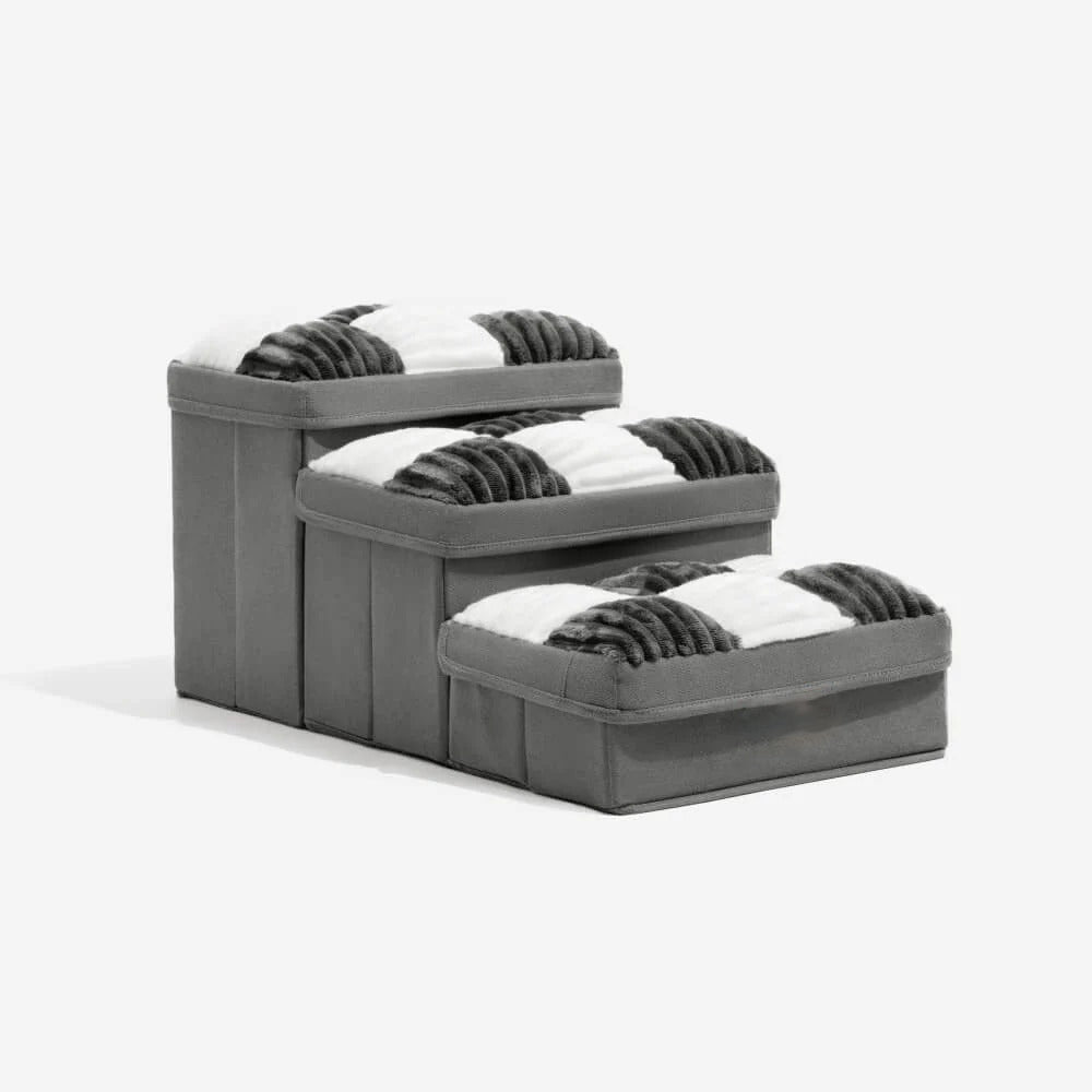 Foldable Dog Stairs with Hidden Storage (3 STEP)